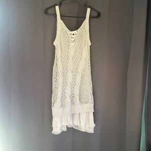 Free People Sweater Dress with ruffle bottom